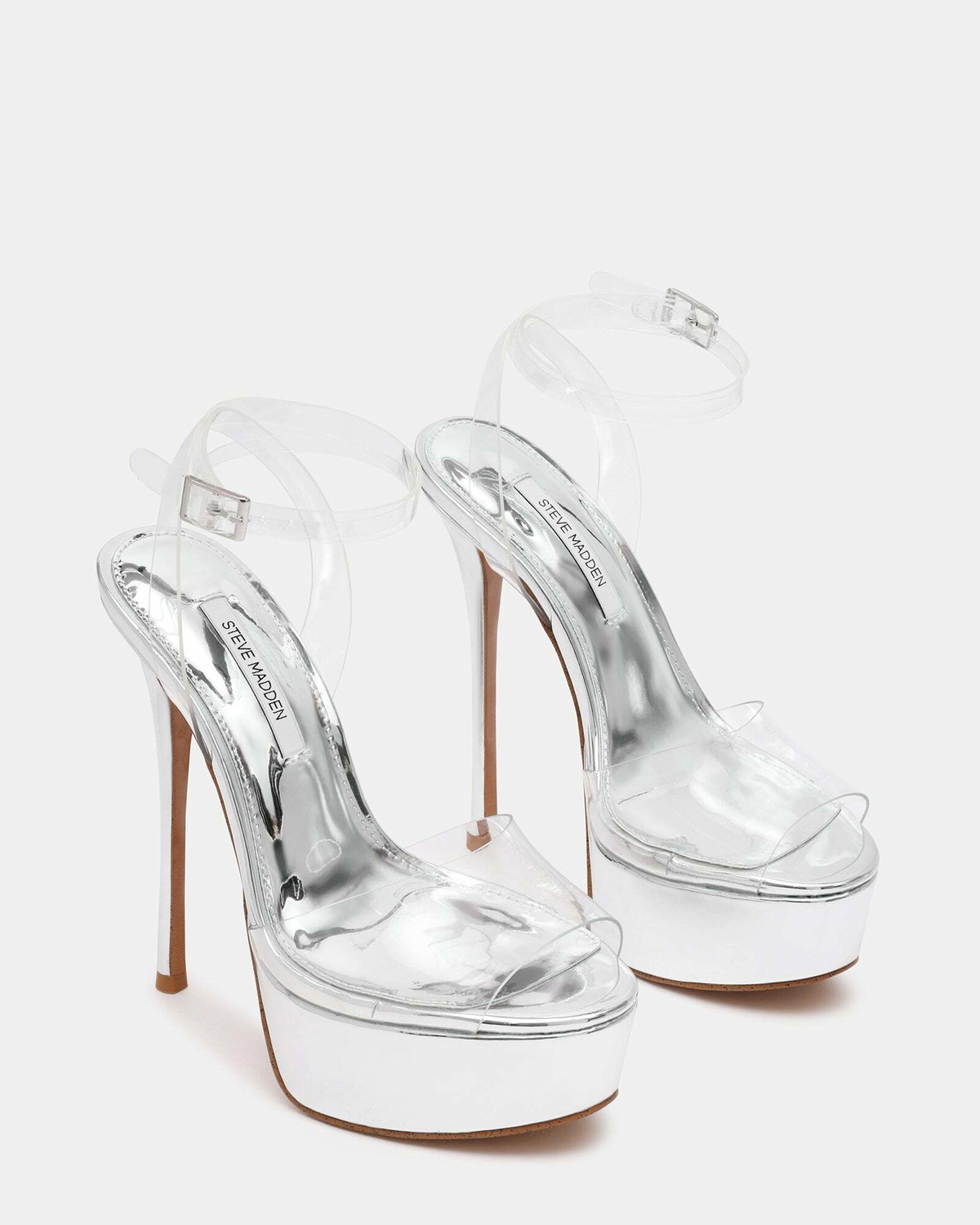 Steve Madden Jezzica Heels in Clear