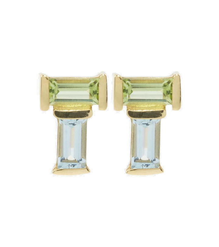 Photo: Aliita Tu Y Yo 9kt gold earrings with gemstones