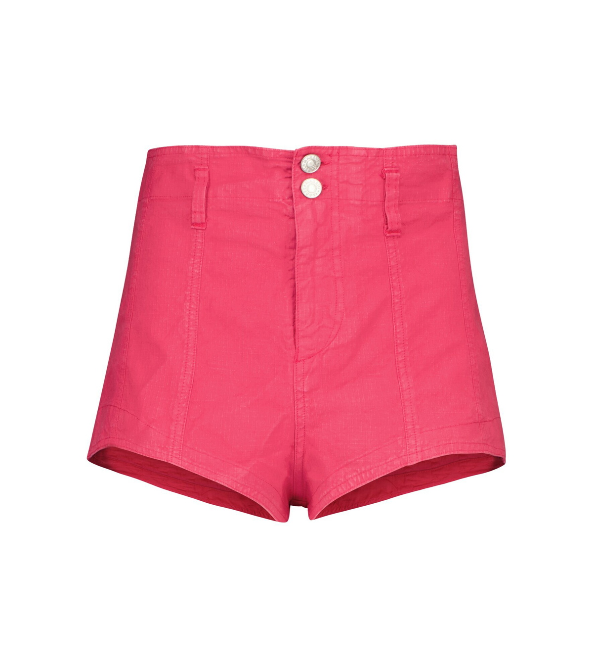 Isabel Marant button-fastening cotton shorts - Orange