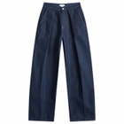 Good American Women's Pleated Jean in Indigo