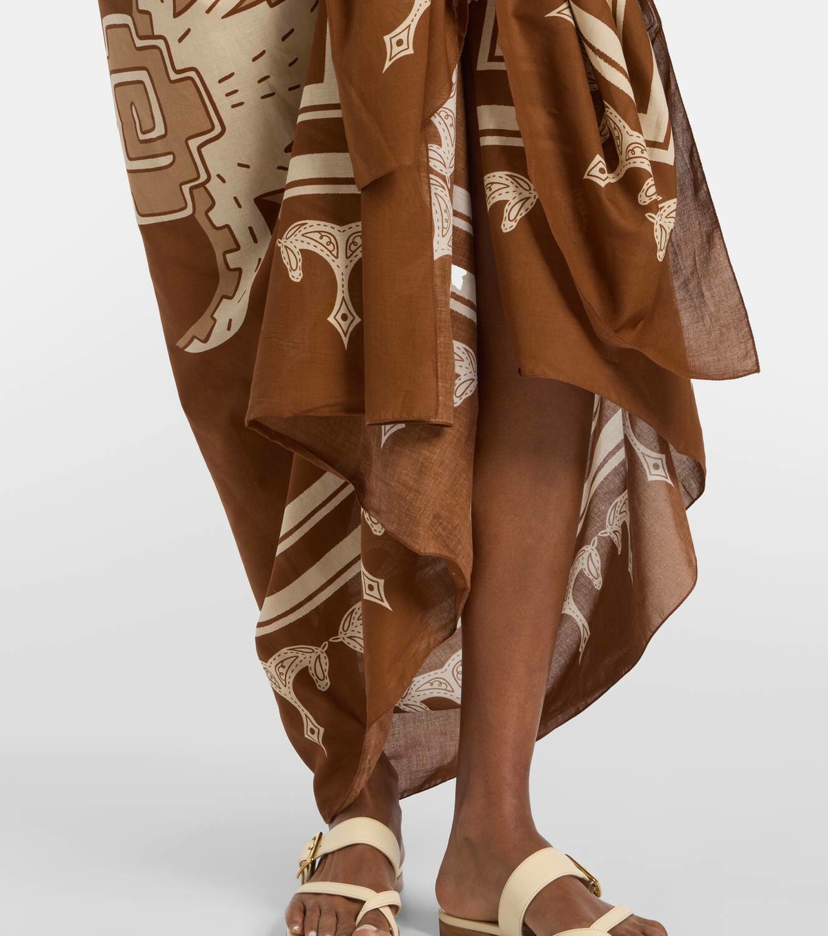 Johanna Ortiz Cotton printed beach cover-up
