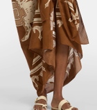Johanna Ortiz Cotton printed beach cover-up