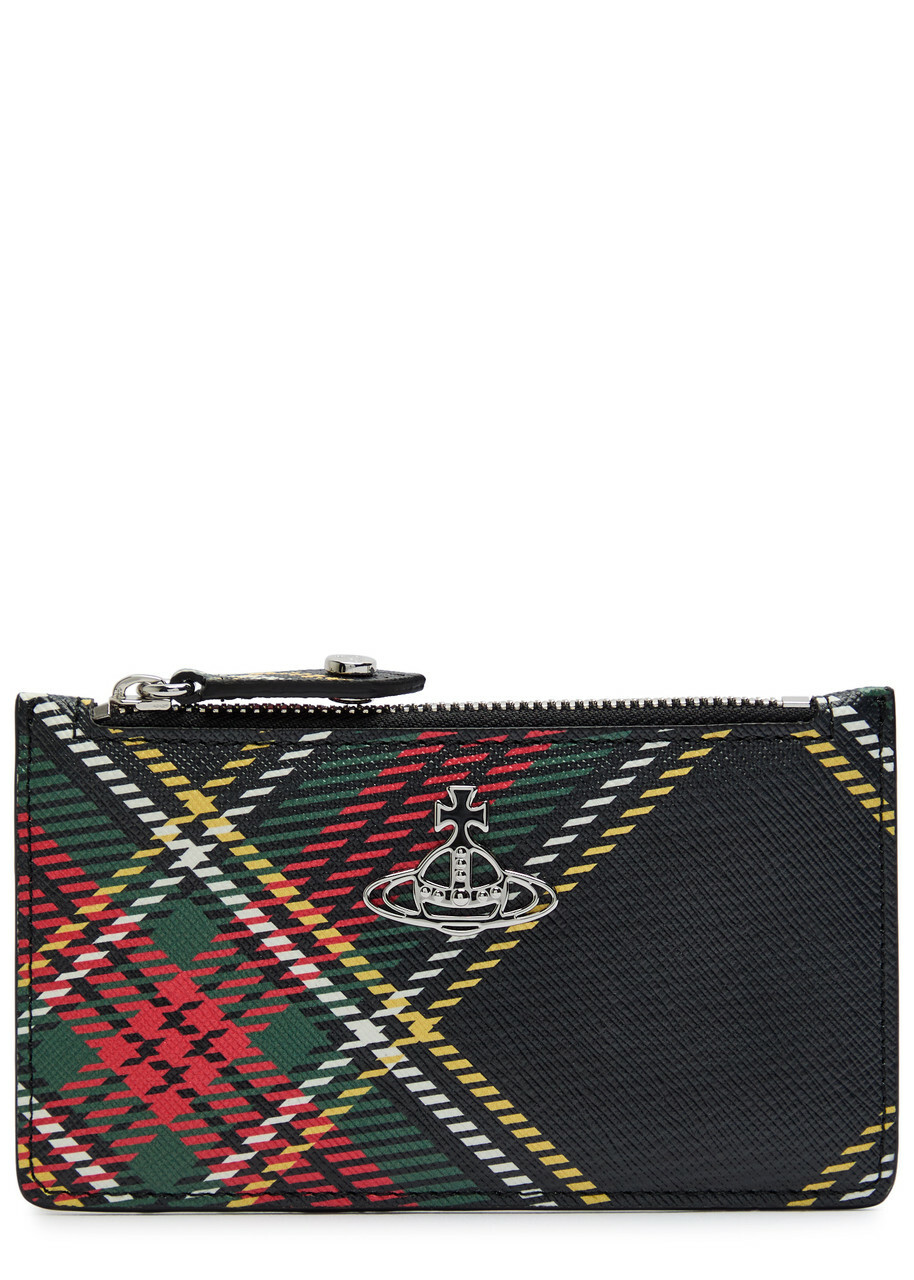 Vivienne Westwood★ORB CROCODILE CARD HOLDER Vivienne Westwood Leather Croc-Embossed Orb Card Holder