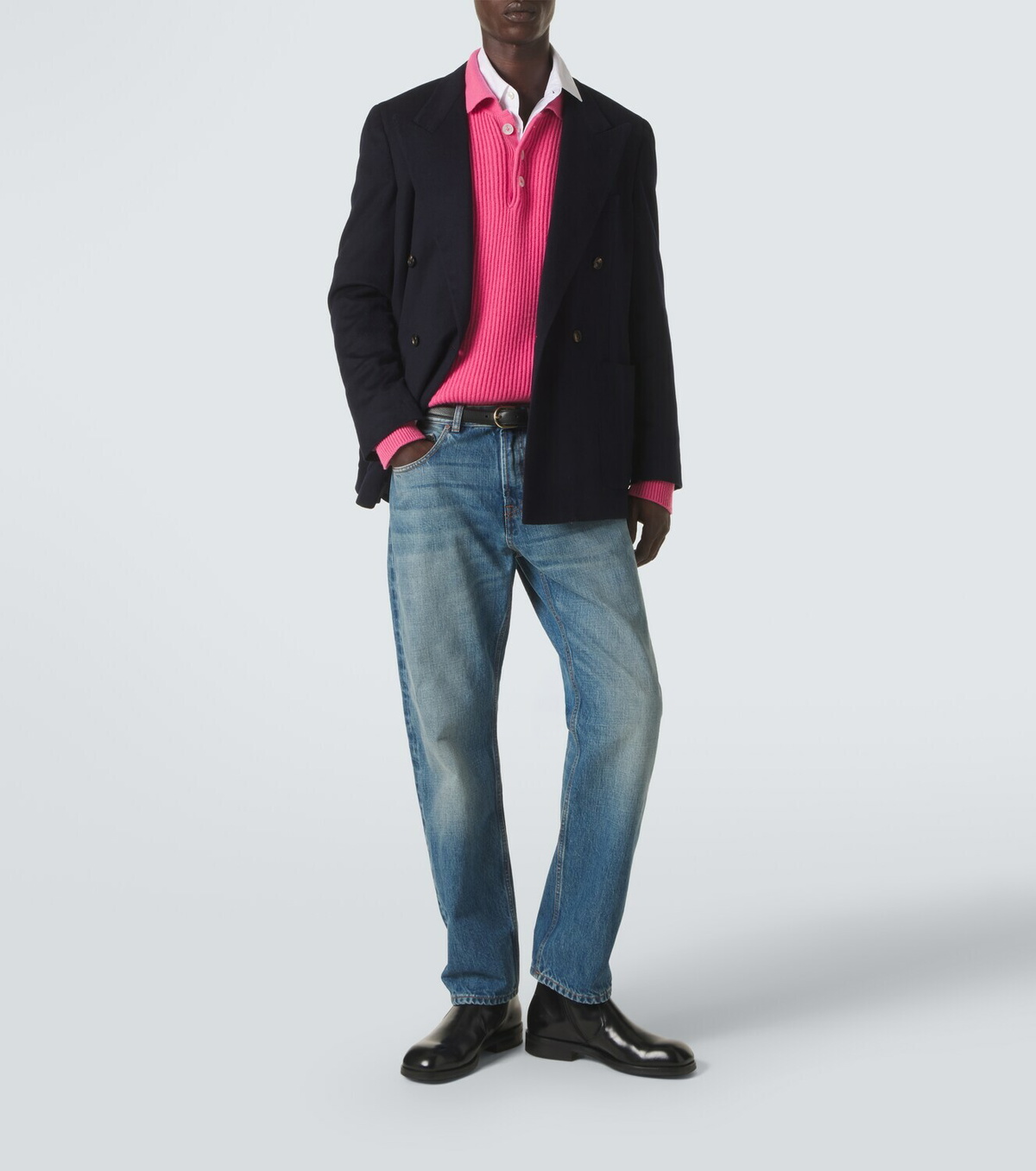 Umit Benan Diana cashmere polo sweater