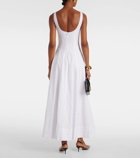 Staud Wells cotton poplin maxi dress