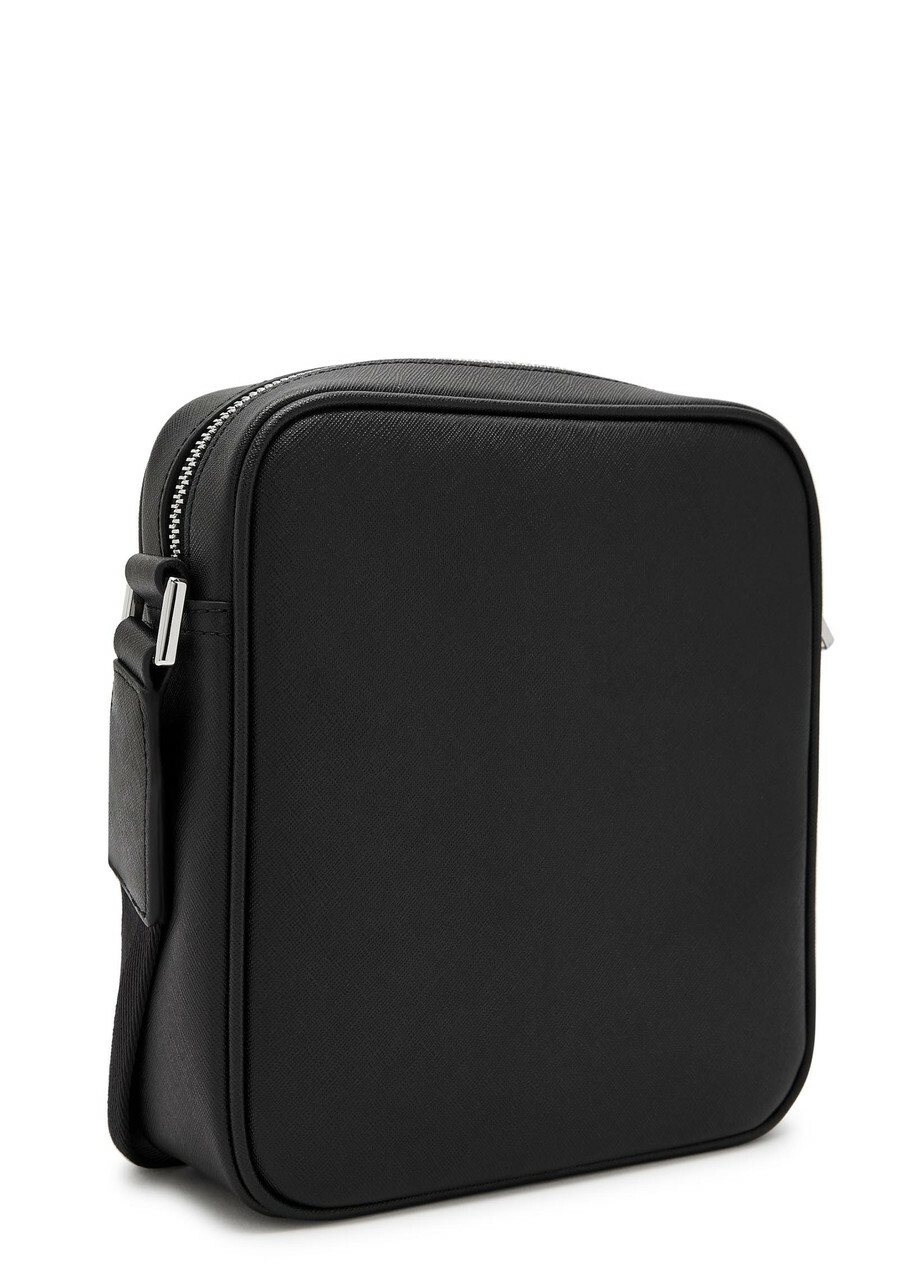 Boss Northon Logo Saffiano Leather Cross-body bag - Black - One Size