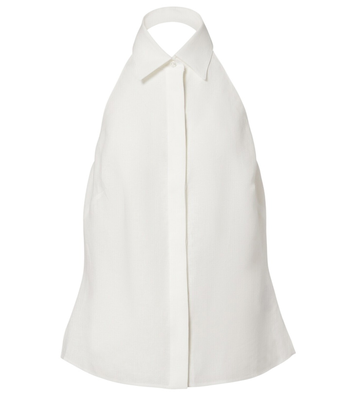 Photo: Ralph Lauren Collection Eldred halterneck linen top