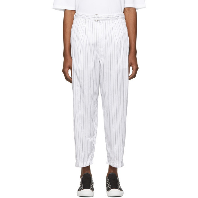 Photo: 3.1 Phillip Lim White Relaxed Pleated Trousers