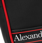 Alexander McQueen - Logo-Print Leather-Trimmed Canvas Messenger Bag - Black