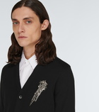 Alexander McQueen - Embellished wool cardigan