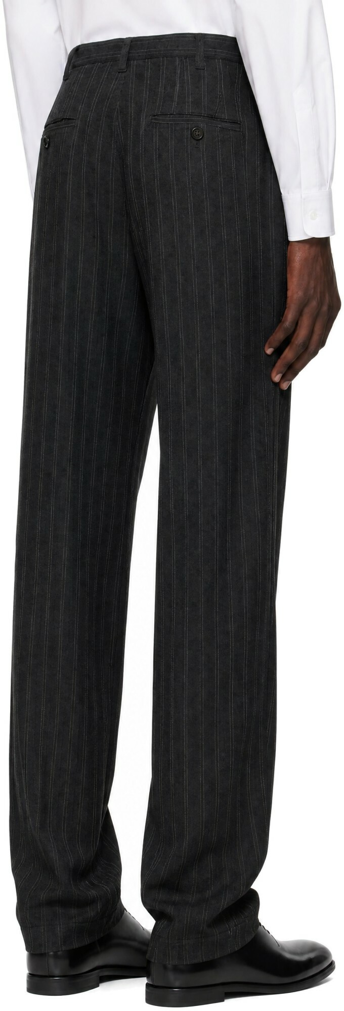Junya Watanabe Gray Striped Trousers