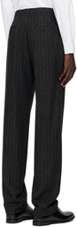 Junya Watanabe Gray Striped Trousers