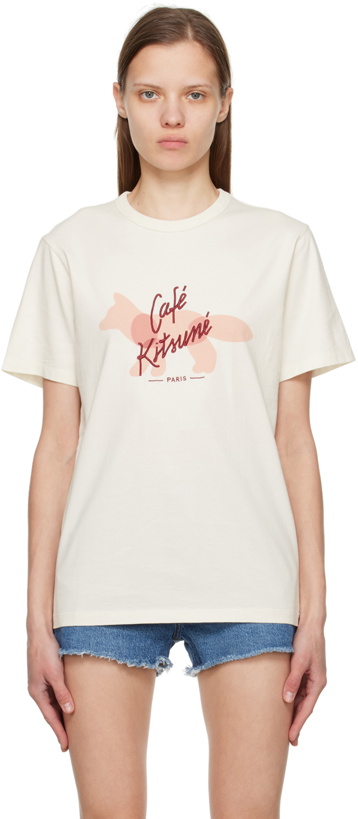 Photo: Maison Kitsuné Off-White Fox Cafe Kitsune Classic T-Shirt