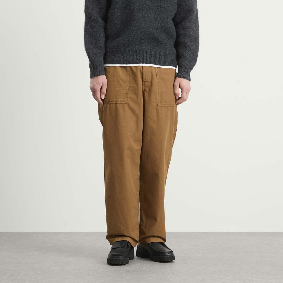 Norse Projects Men's Ragnar Relaxed Cotton Ripstop Pant in Duck