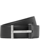 TOM FORD - 4cm Reversible Full-Grain Leather Belt - Black