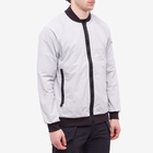 Canada Goose Men's Black Disc Faber Wind Bomber Jacket in Silver Birch