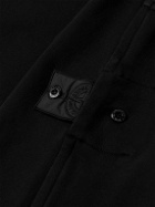 Stone Island Shadow Project - Logo-Appliquéd Garment-Dyed Cotton-Jersey Sweatshirt - Black