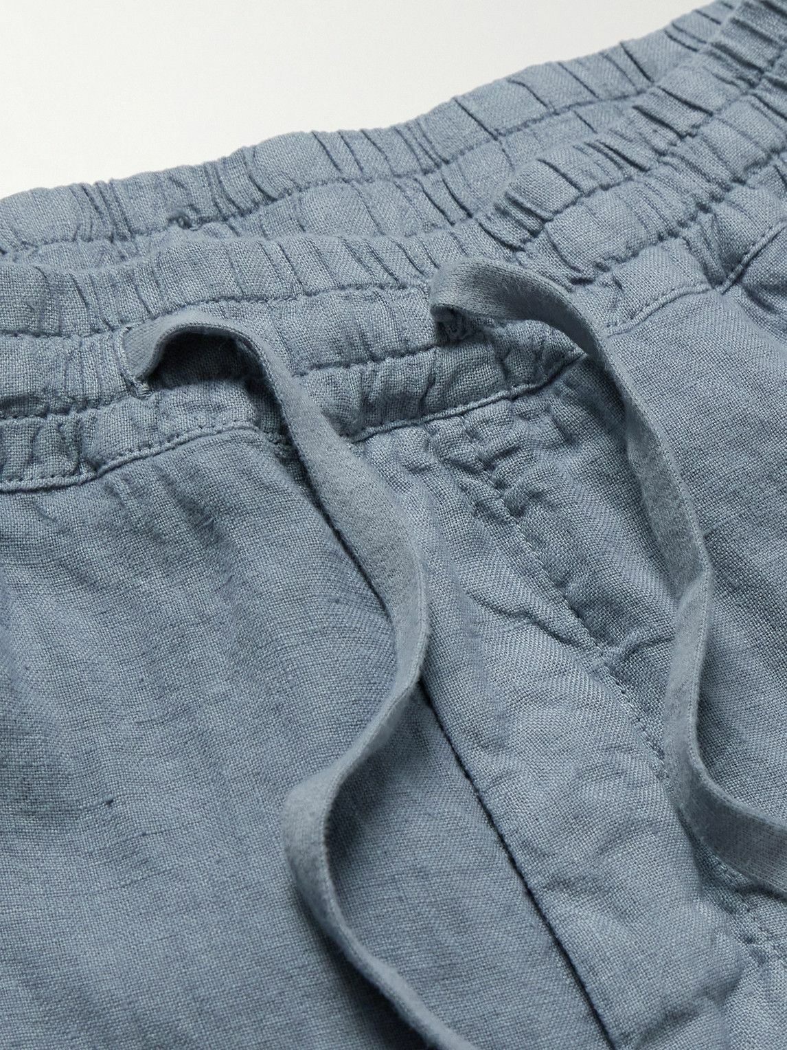 Altea - Mattia Straight-Leg Linen Trousers - Gray
