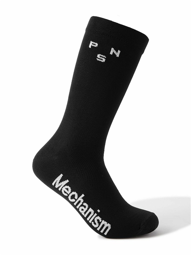 Photo: Pas Normal Studios - Mechanism Thermal Stretch-Knit Cycling Socks - Black