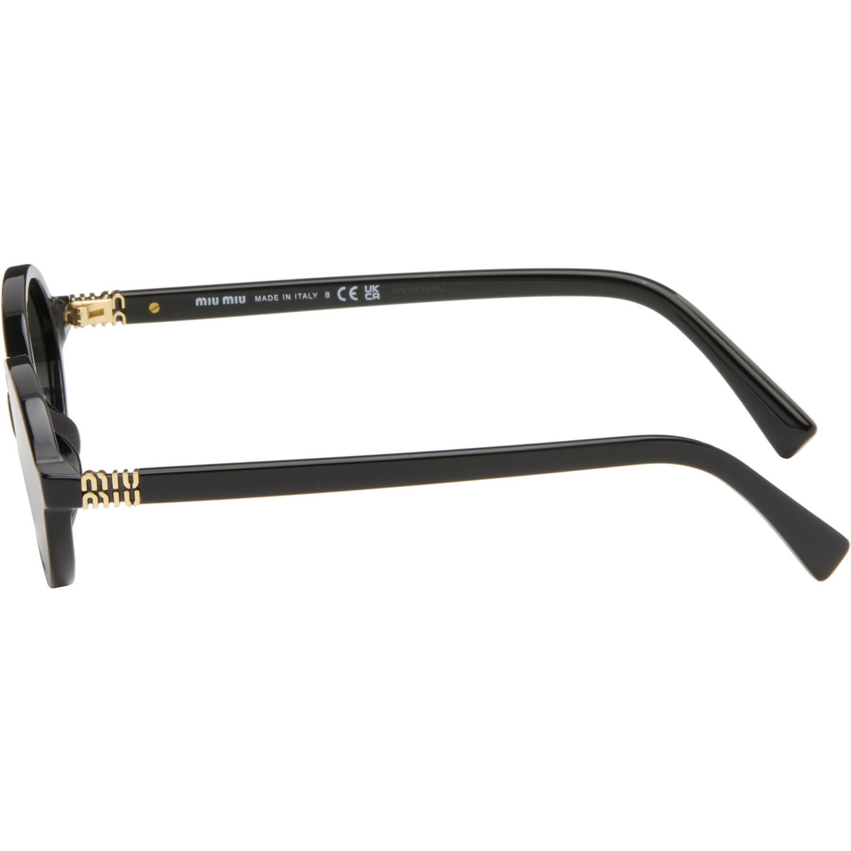 Miu Miu Eyewear Black Miu Regard Sunglasses