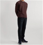Folk - Rivet Garment-Dyed Loopback Cotton-Jersey Sweatshirt - Burgundy