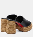 Christian Louboutin Calakala 85 leather platform mules