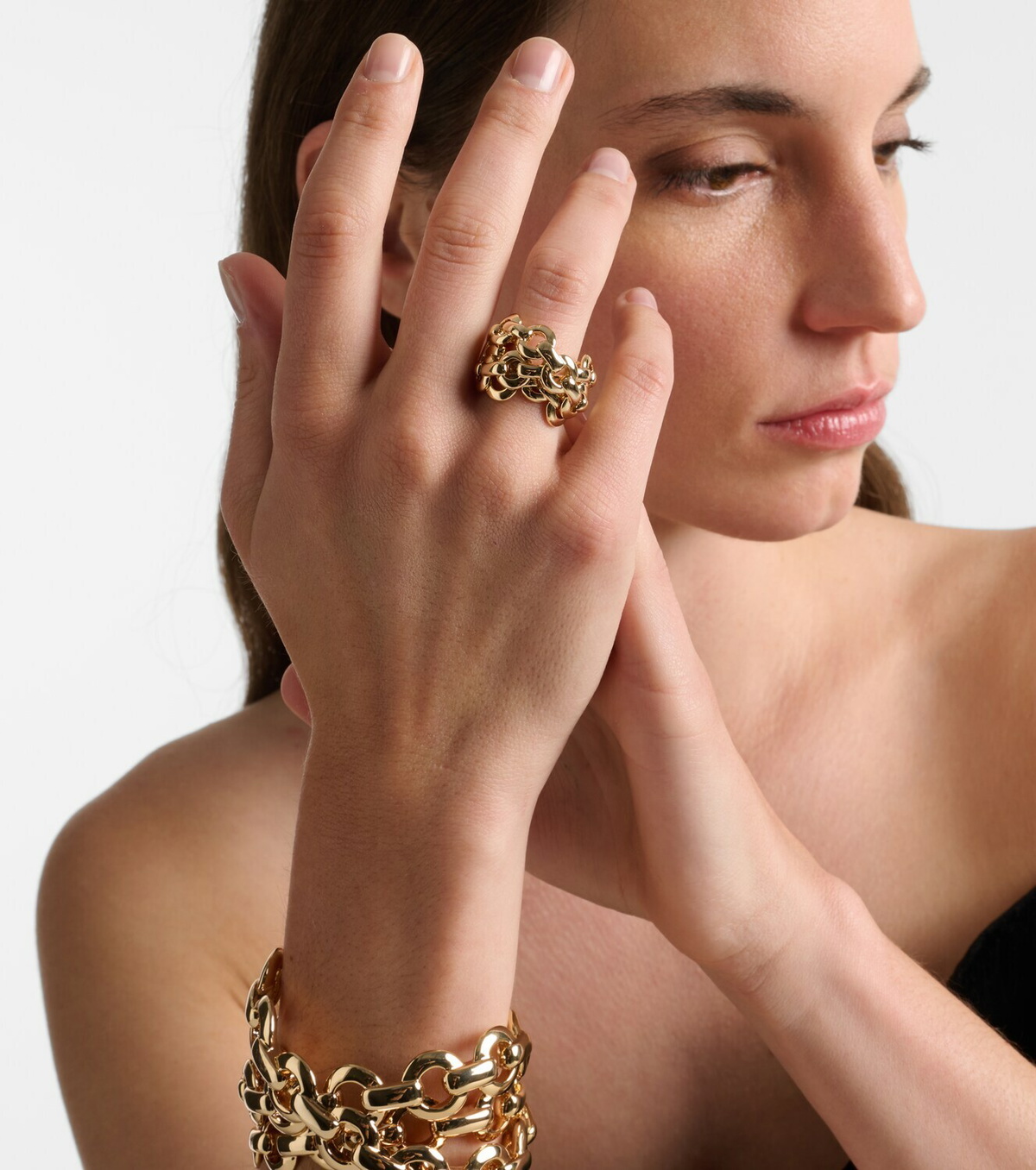 Jennifer Fisher 14kt gold-plated ring
