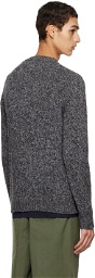 ASPESI Gray Crewneck Sweater