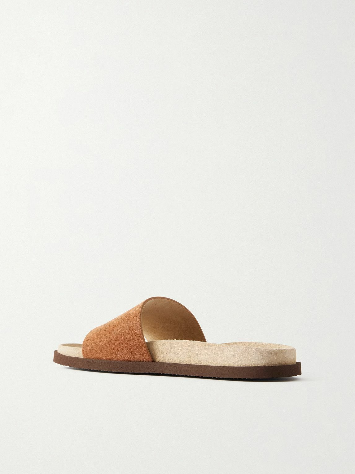 Brunello Cucinelli - Suede Slides - Brown
