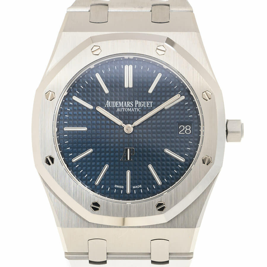 Audemars Piguet Royal Oak Jumbo Extra Thin Automatic Blue Dial Mens Watch 16202ST.OO.1240ST.01