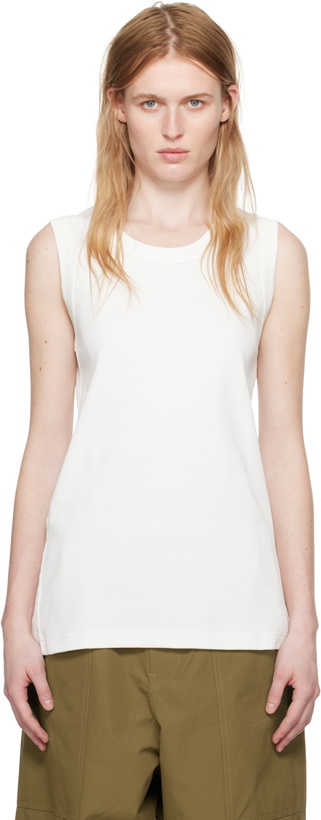 Photo: Sofie D'Hoore White Ribbed Tank Top