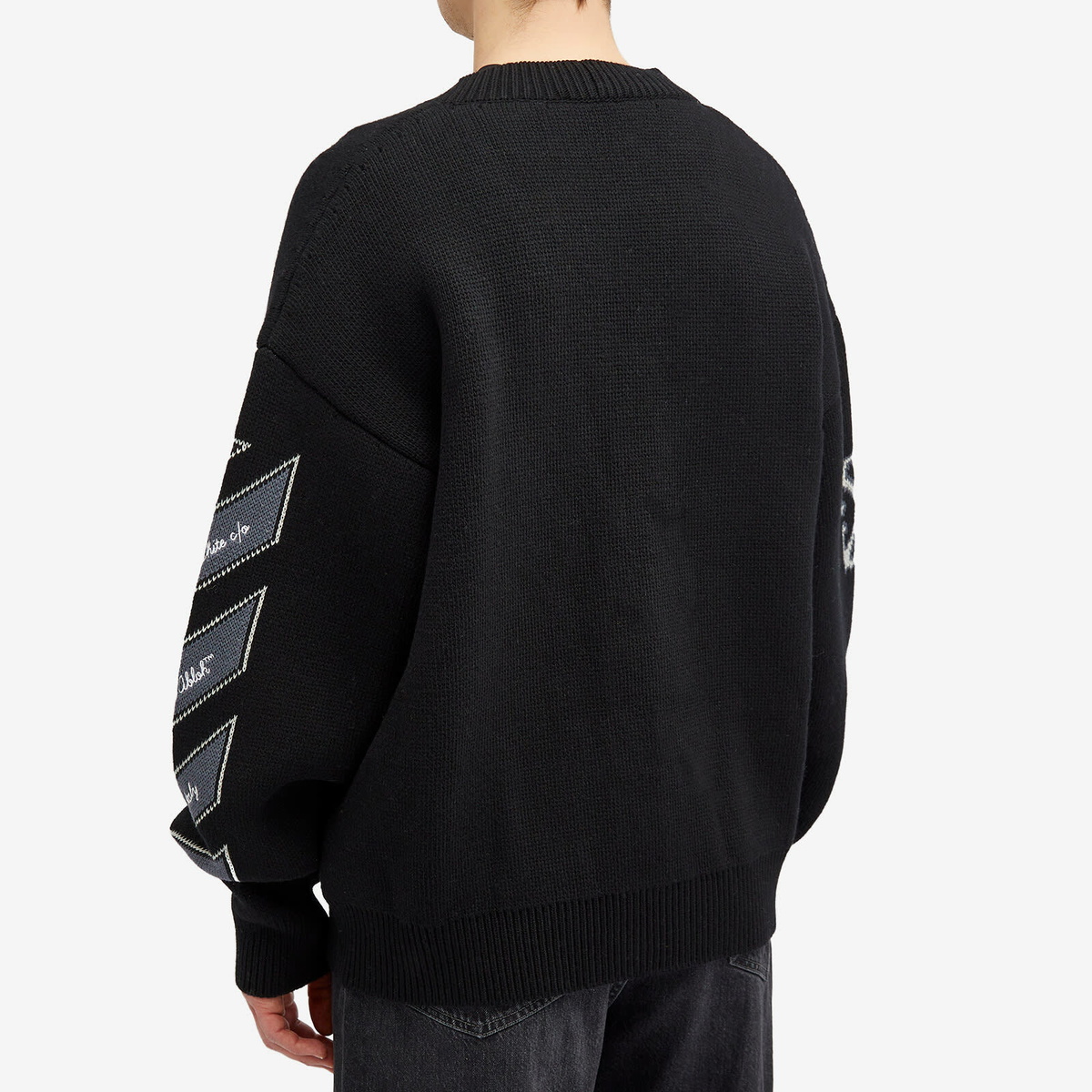 Off-White Men's Varsity Cardigan in Black Off-White