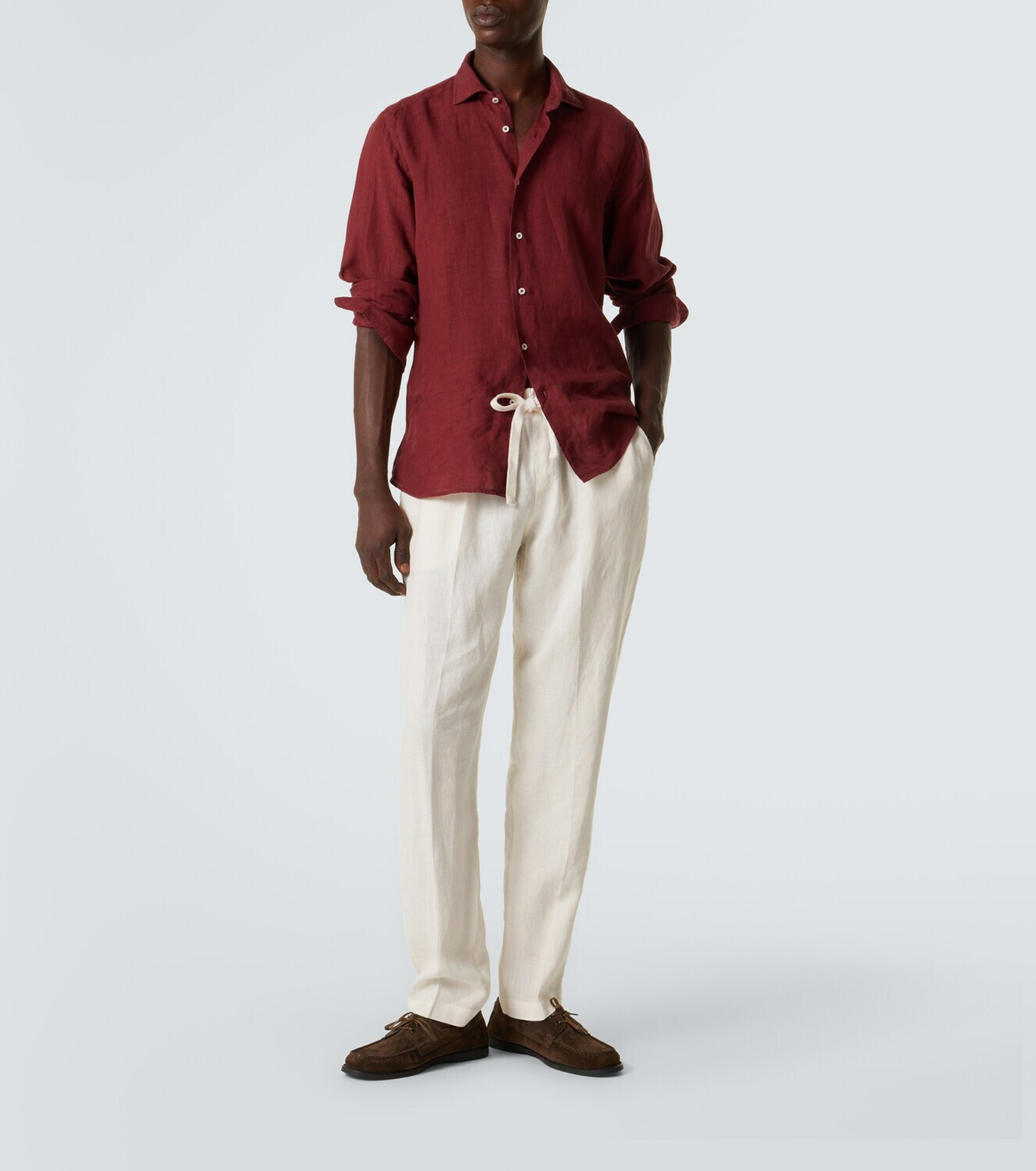 Fedeli Bonifacio linen tapered pants