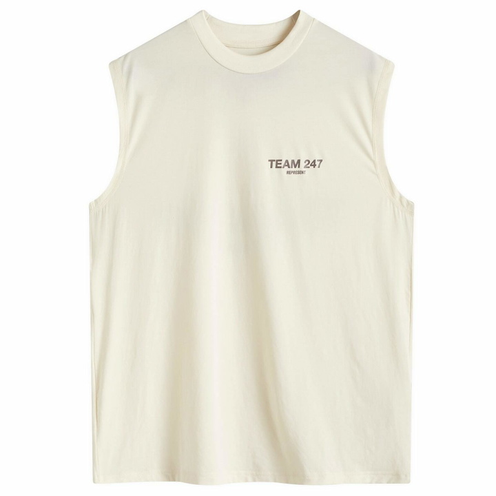 Photo: Represent Men's Team 247 Oversized Tank in Cream