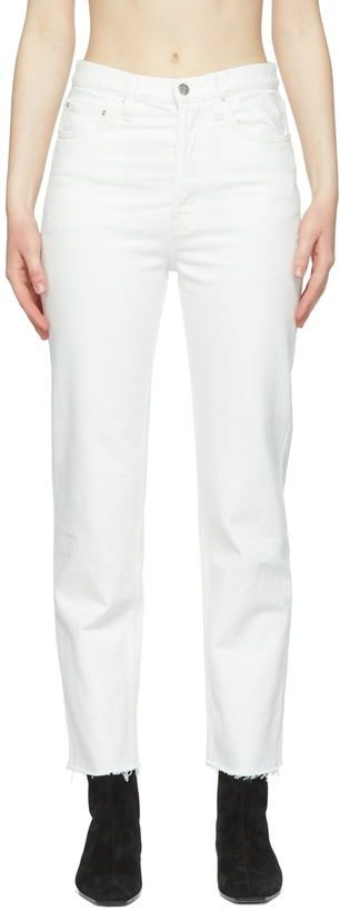 Photo: Totême White Classic Cut Jeans