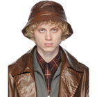 Dries Van Noten Brown Quilted Bucket Hat