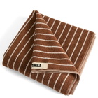 Tekla Fabrics Organic Terry Hand Towel in Rust Stripes 