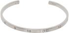 Maison Margiela Silver Engraved Cuff Bracelet