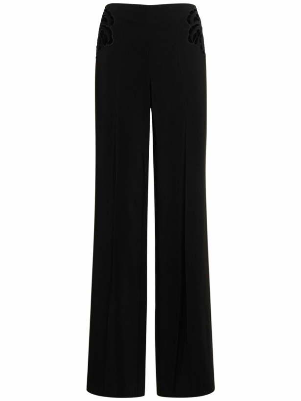 Photo: STELLA MCCARTNEY - Embroidered Viscose Straight Pants