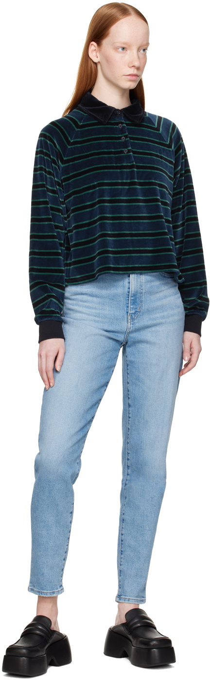 Levi's Blue High-Waisted Mom Jeans