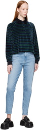 Levi's Blue High-Waisted Mom Jeans