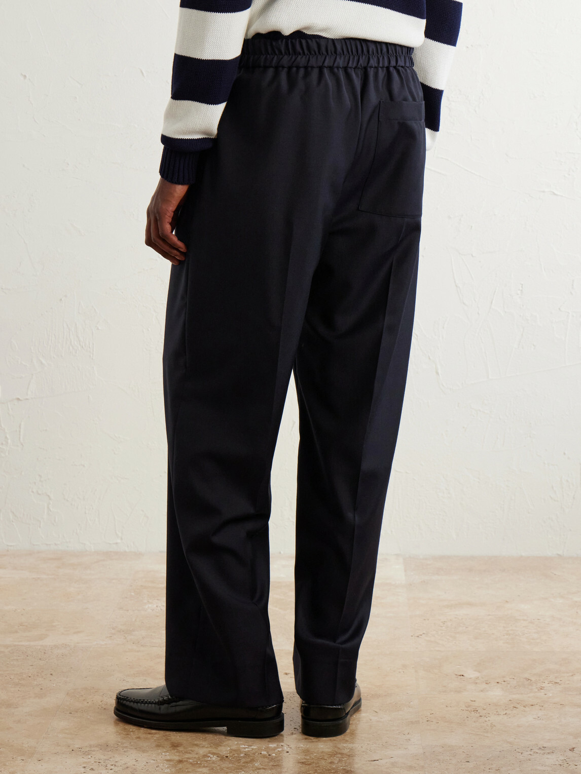 Officine Générale - Nilson Straight-Leg Wool, Cashmere and Silk-Blend Suit Trousers - Blue