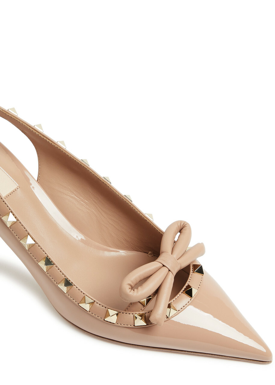 Valentino Garavani Rockstud 60 Patent Leather Slingback