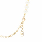 Valentino Men's Signature Pearly Necklace in Oro 18/Cream