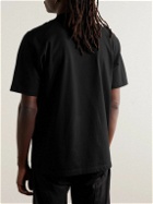 Y-3 - Cotton-Piqué Polo Shirt - Black