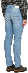 4SDESIGNS Blue Five-Pocket Denim Jeans