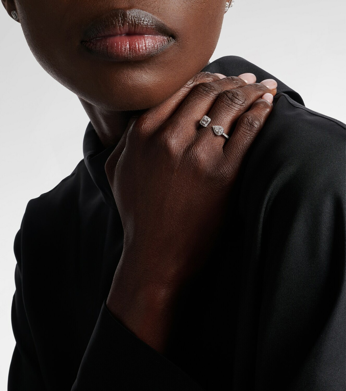 Messika My Twin 18kt white gold ring with diamonds