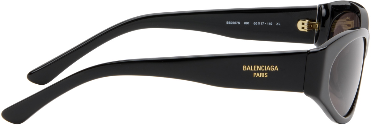 Balenciaga Black Tuesday Round Oval Sunglasses