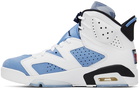 Nike Jordan Blue & White Air Jordan 6 Retro High Sneakers