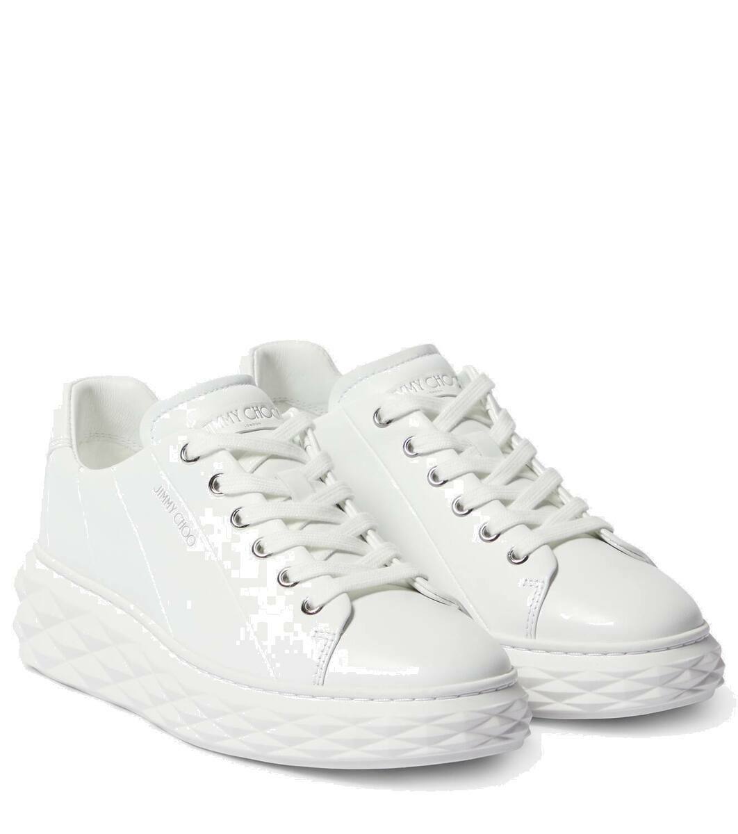 Jimmy Choo Off-White & Pink Diamond X Strap Sneakers Jimmy Choo